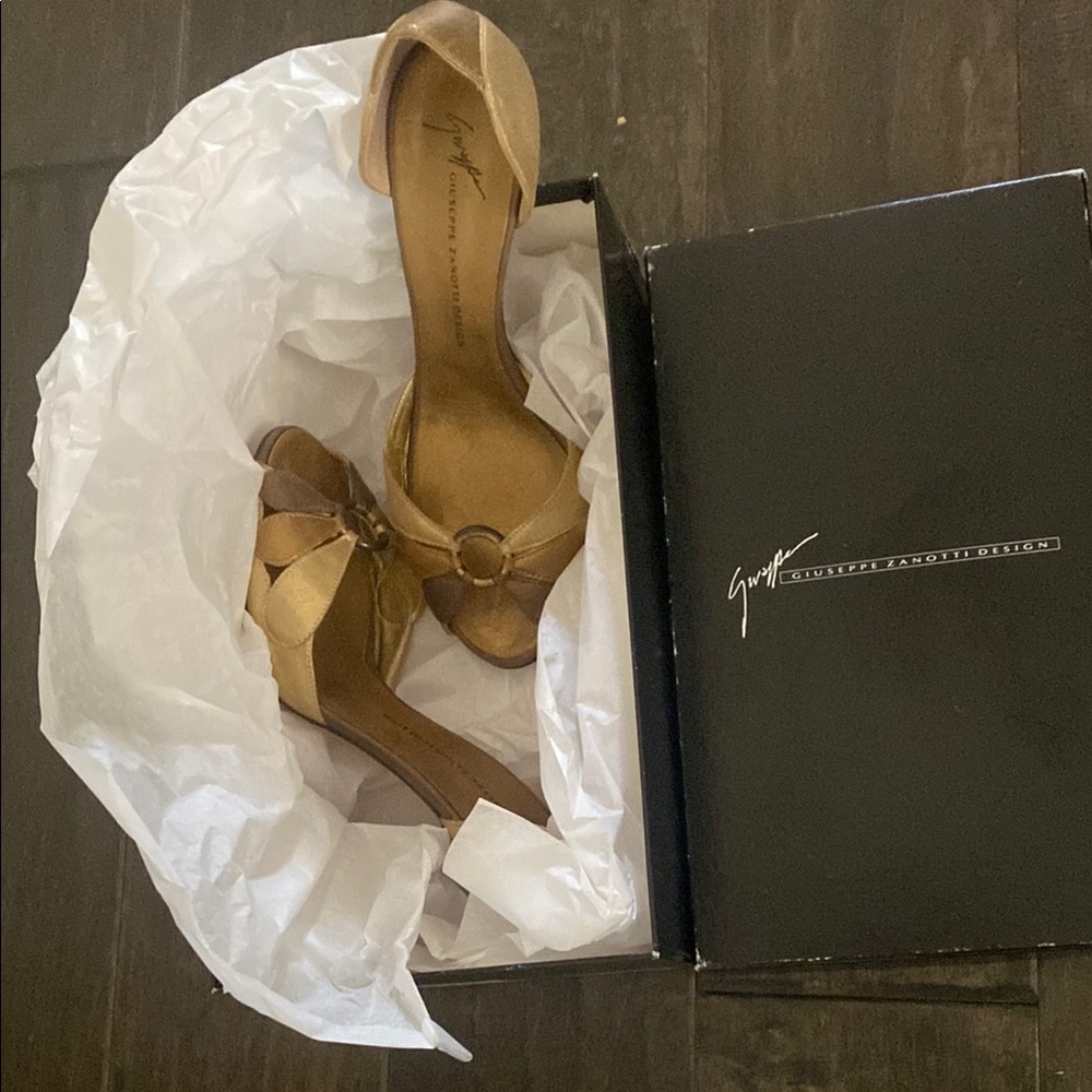 Giuseppe Zanotti Gold Luxe Heels